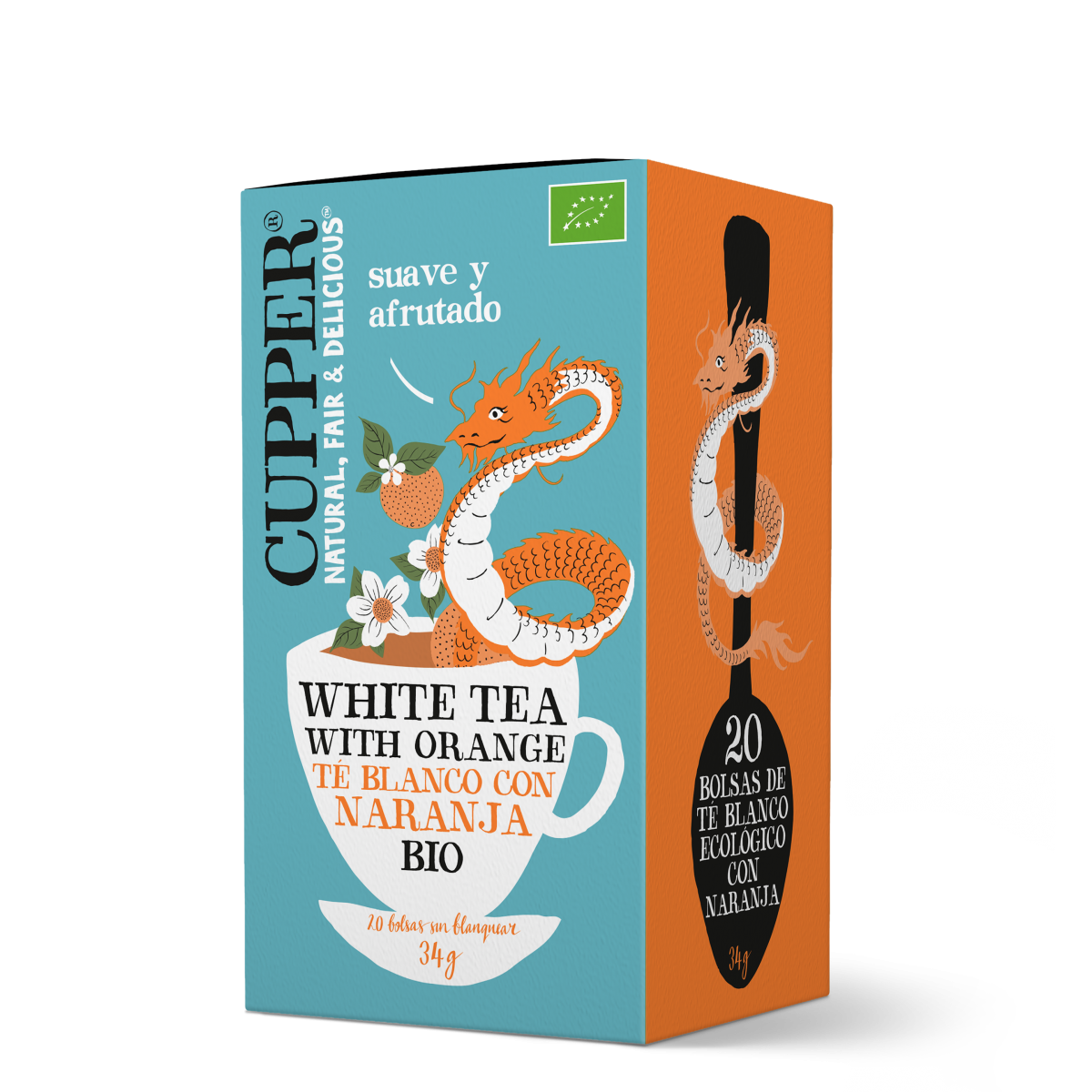 Té blanco con naranja ecológico - Cupper Tea